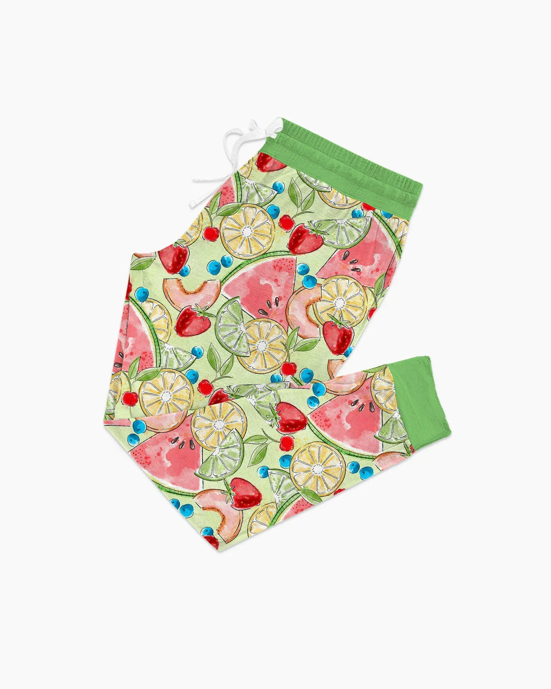 Sweet Summer Fruits Family Matching Bamboo Women Pajama Set
