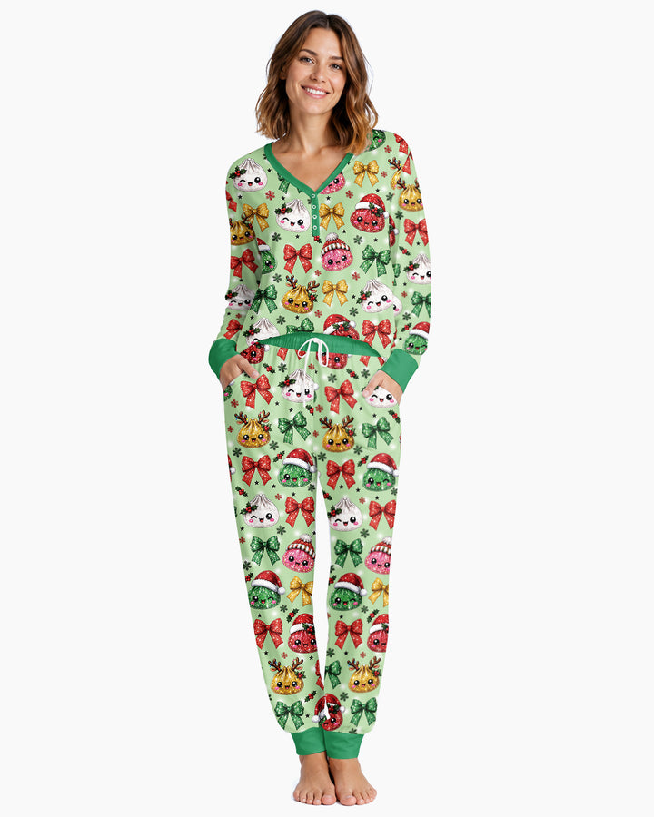 You're A Christmas Dumpling Bamboo Women Pajama Set