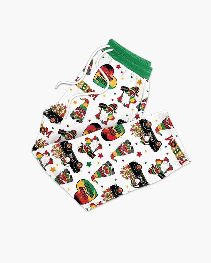 Gnome Happy Juneteenth Bamboo Men's Pajama Set