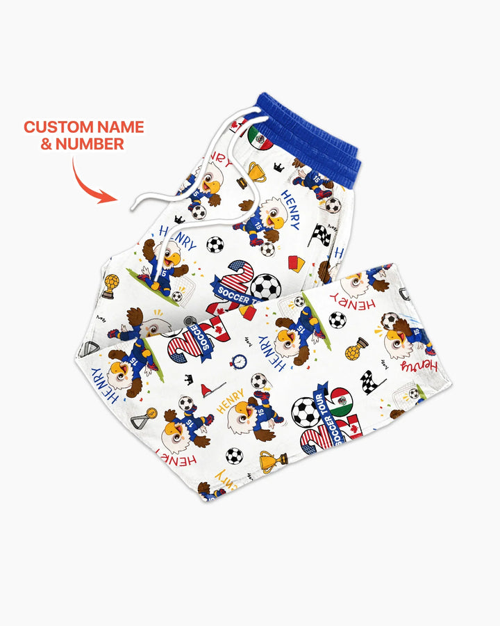 USA We Are Champions Soccer Tour 2026 Bamboo Men's Pajama Set