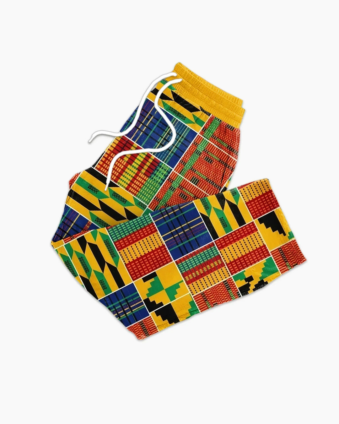 Black Dad Graffiti Kente Bamboo Men's Pajama Set