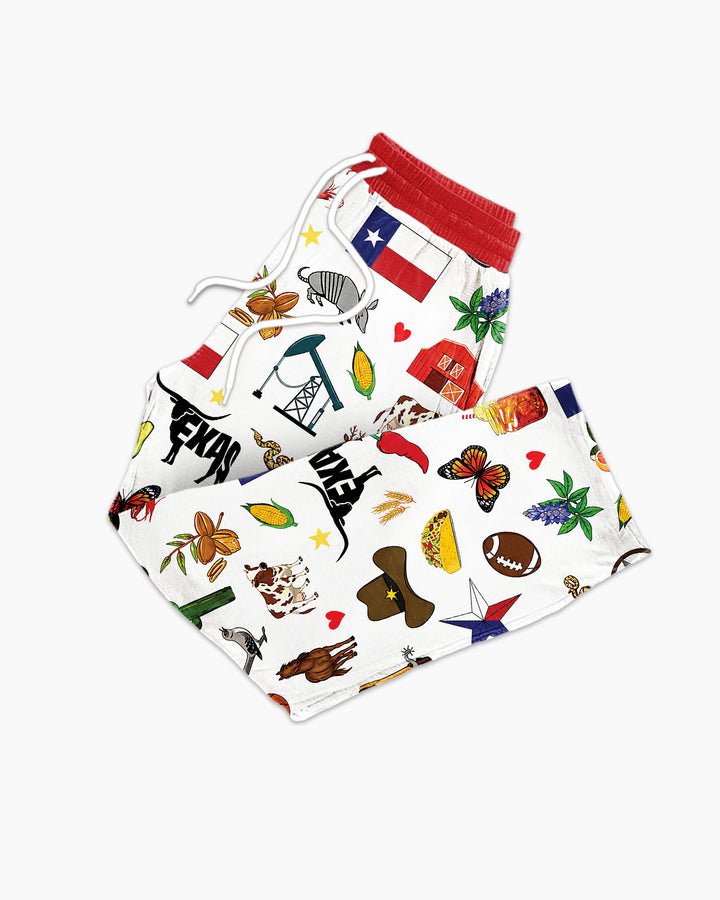 Texas Map Bamboo Men's Pajama Set