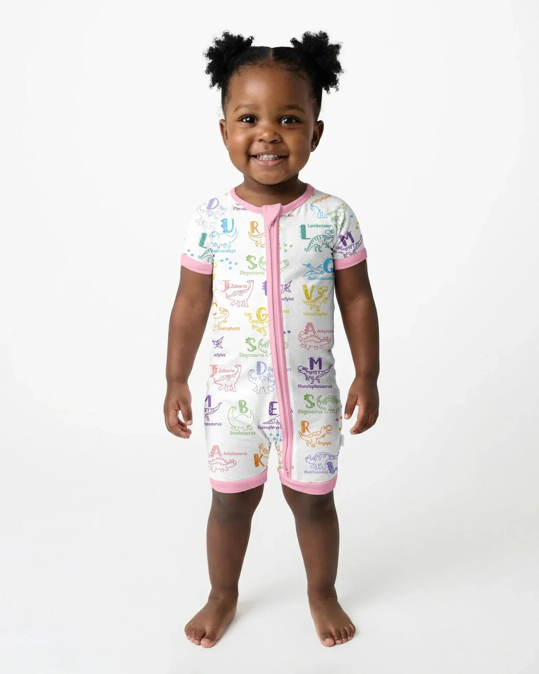 Dino Alphabet ABC Bamboo Shorty Zippy