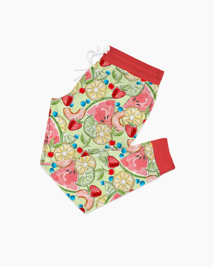 Sweet Summer Fruits Family Matching Bamboo Women Pajama Set