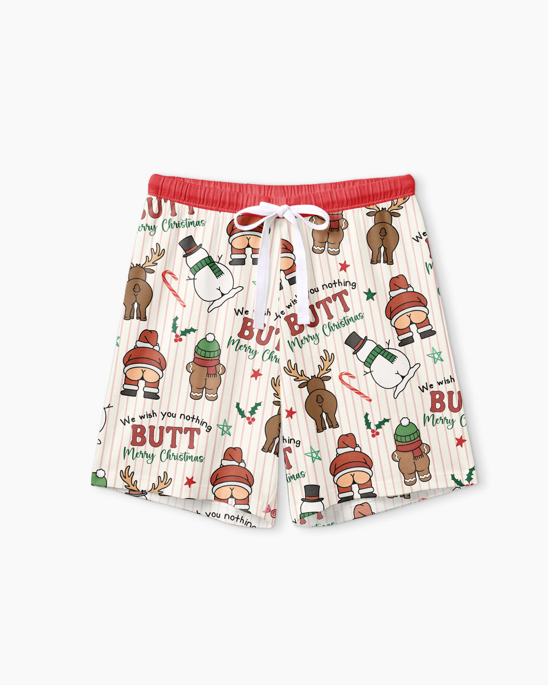 We Wish You Nothing Butt Merry Bamboo Women Short Sleeve Short Pajama Set
