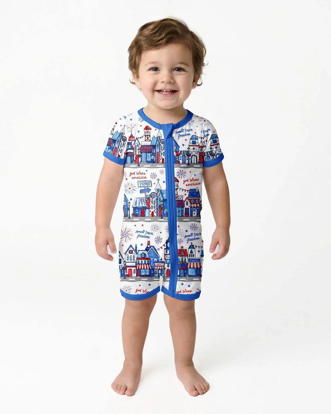 Small Town Freedom USA Bamboo Shorty Zippy
