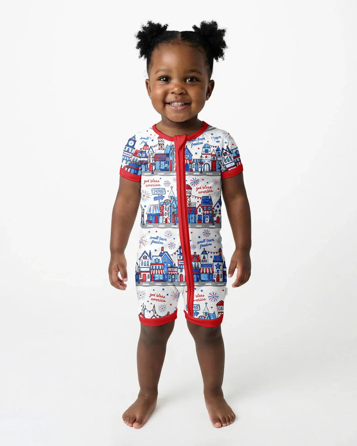 Small Town Freedom USA Bamboo Shorty Zippy