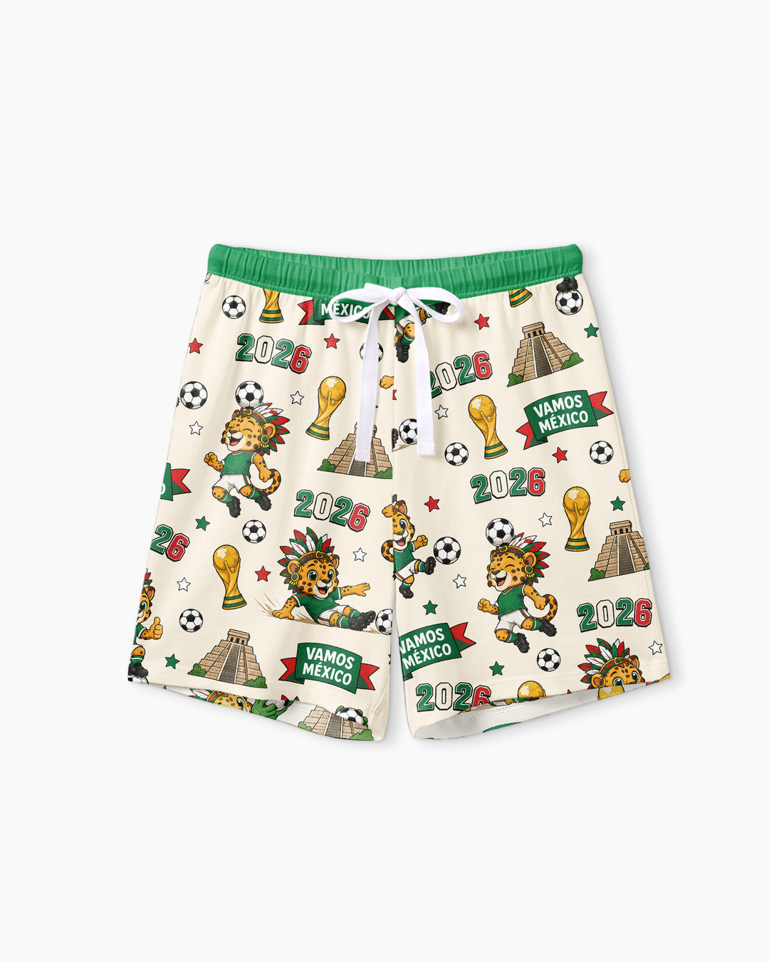 Jaguar 2026 Vamos Mexico Family Matching Bamboo Women Short Sleeve Short Pajama Set