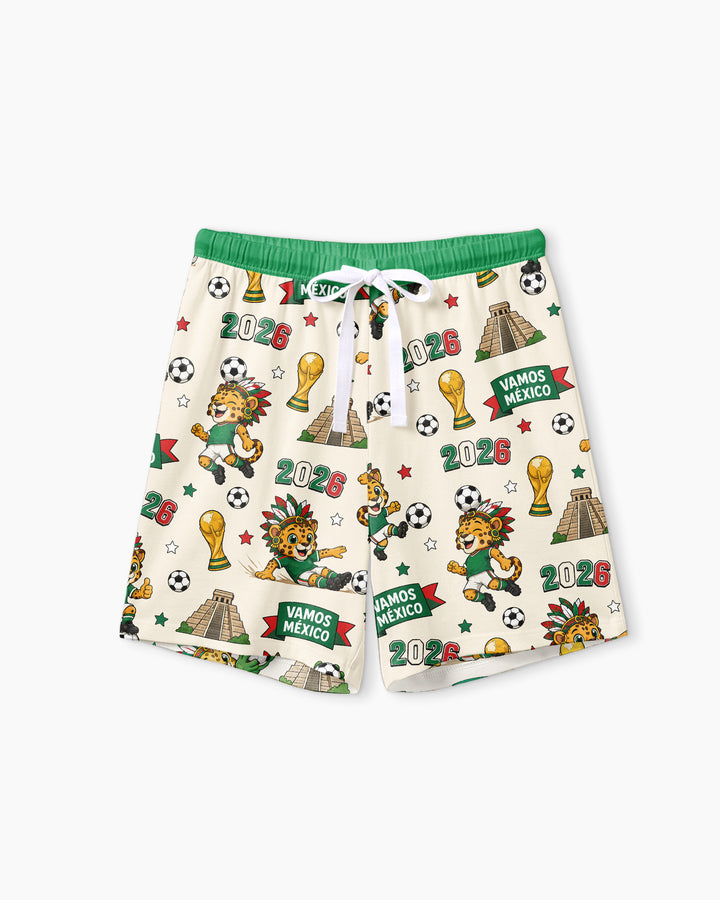 Jaguar 2026 Vamos Mexico Family Matching Bamboo Women Short Sleeve Short Pajama Set