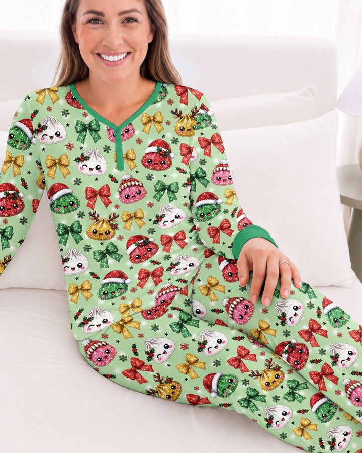 You're A Christmas Dumpling Bamboo Women Pajama Set