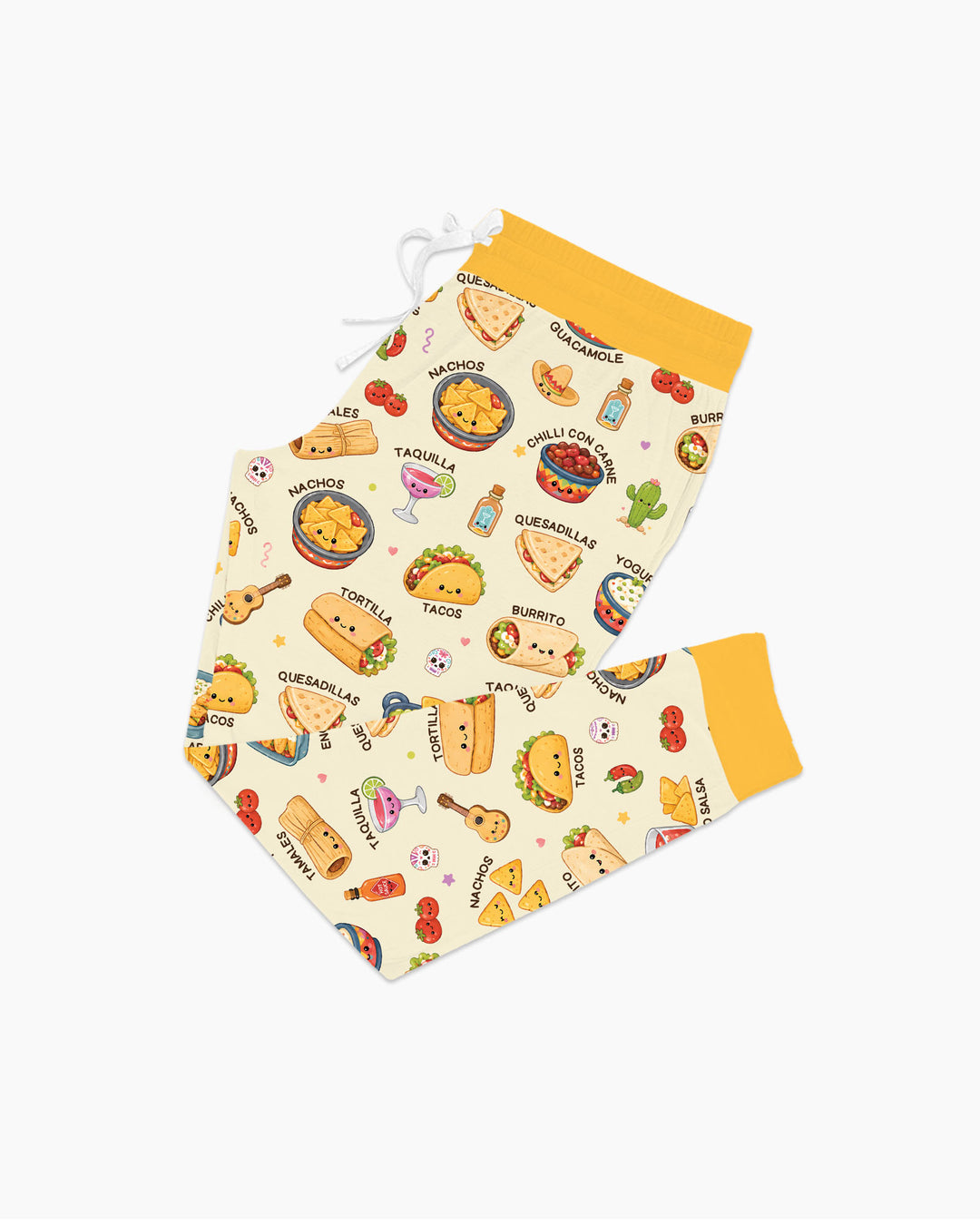 Kawaii Mexican Food Bamboo Women Pajama Set