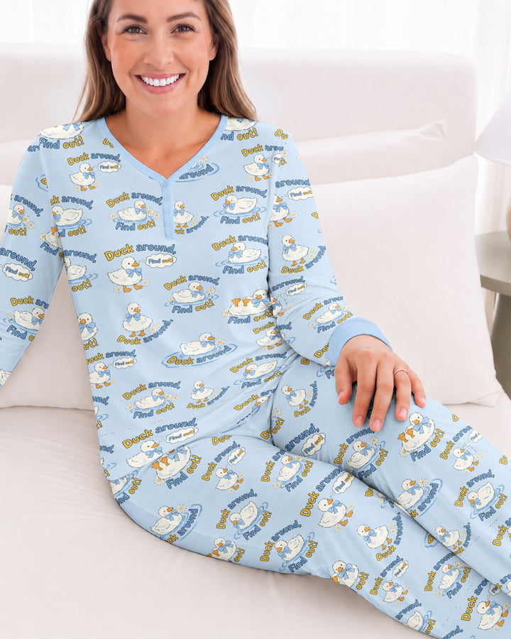The Duck Around Bamboo Women Pajama Set