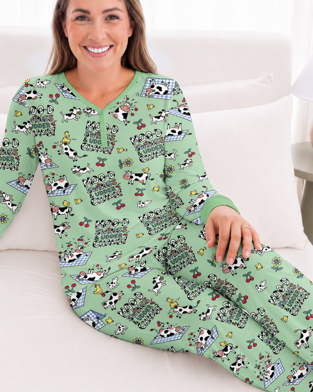 The Udderly Secret Journal Bamboo Women Pajama Set