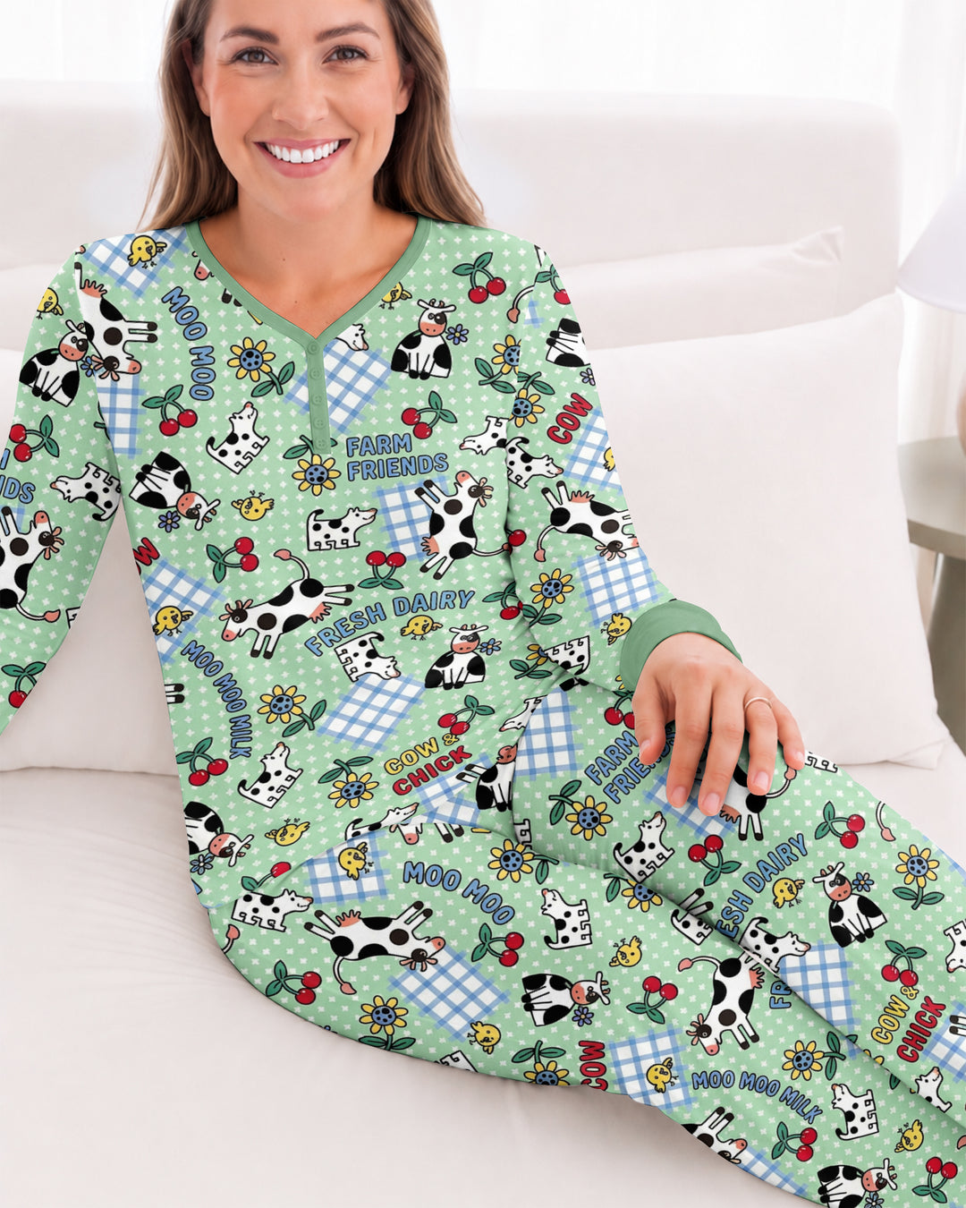 Moo Moo Chick Bamboo Women Pajama Set