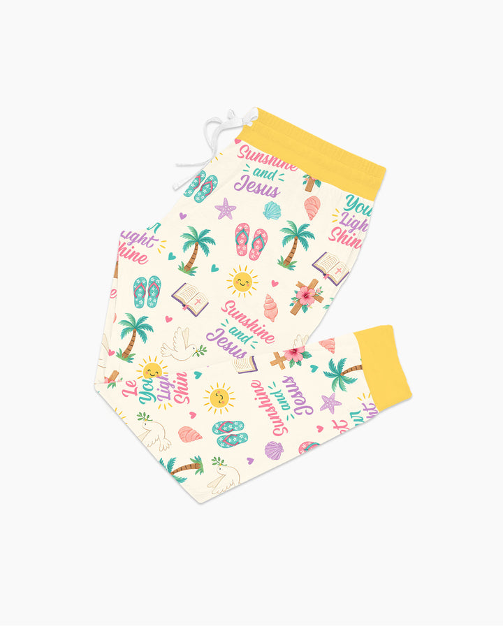 Sunshine and Jesus Summer VBS Bamboo Women Pajama Set