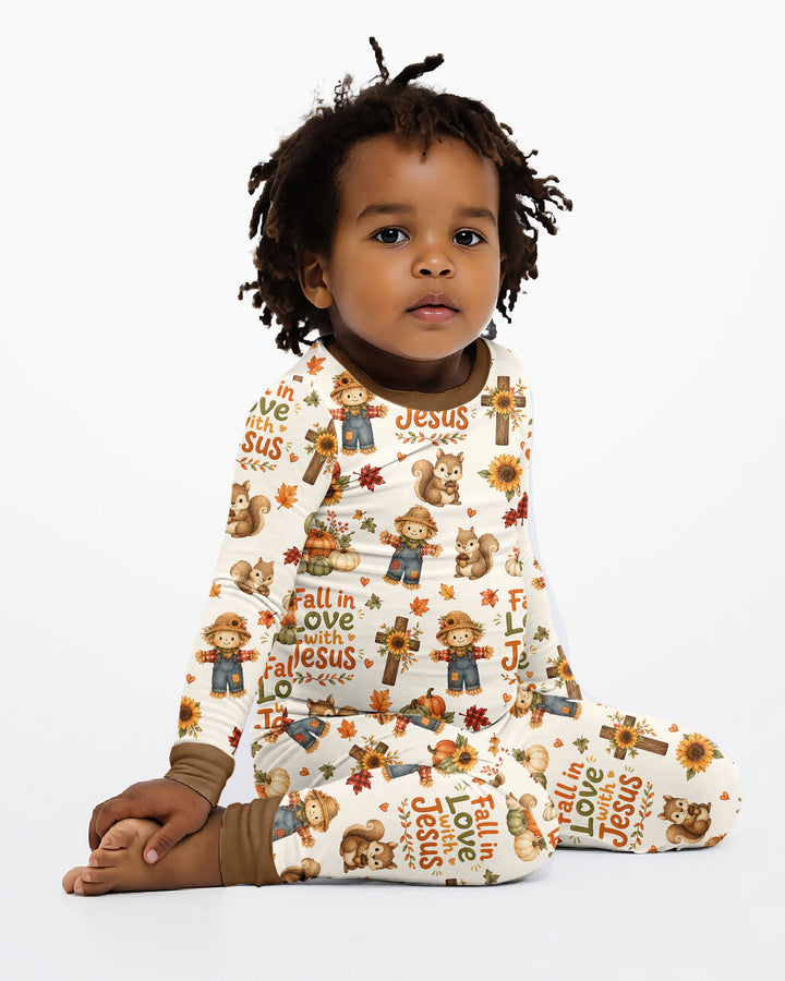 Template Bamboo Two Piece Long Sleeve Pyjamas Set