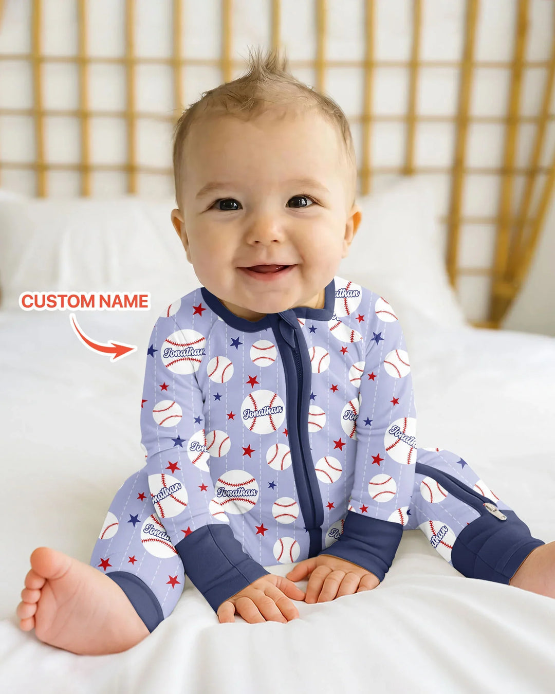 Custom Name Rookie of The Year Matching Bamboo Convertible Zippy