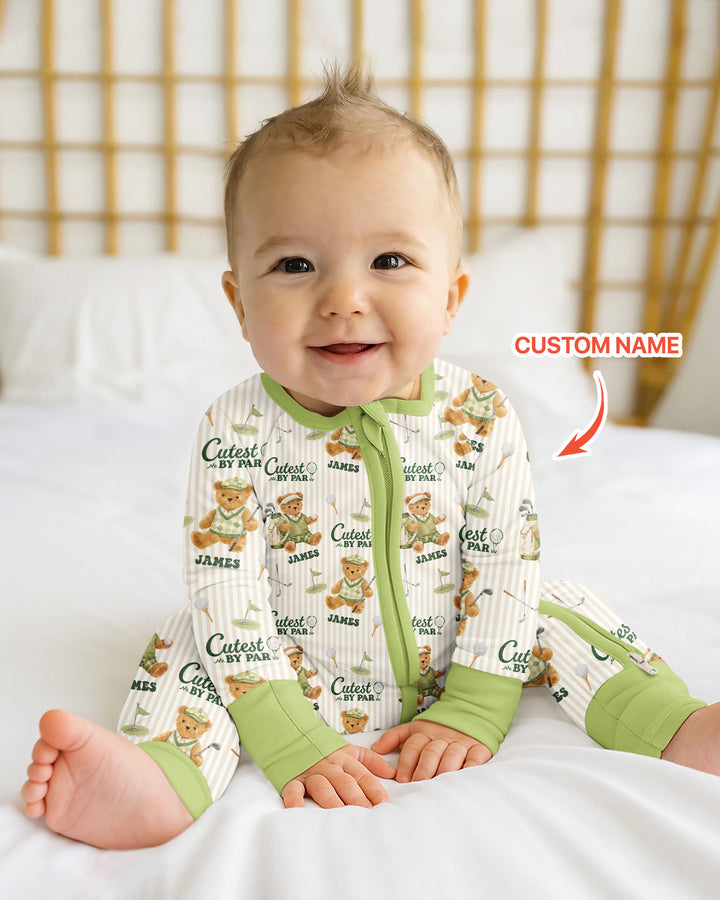 Cutest By Par Custom Name Bamboo Convertible Zippy
