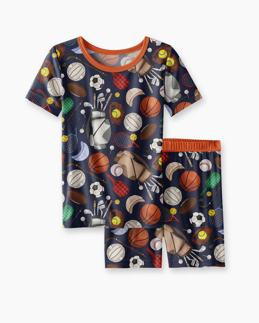 Sports Equipment Bamboo Two Piece Short Sleeve Shorts Pajama Set