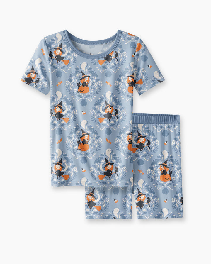 Sweet Witches Bamboo Two Piece Short Sleeve Shorts Pajama Set
