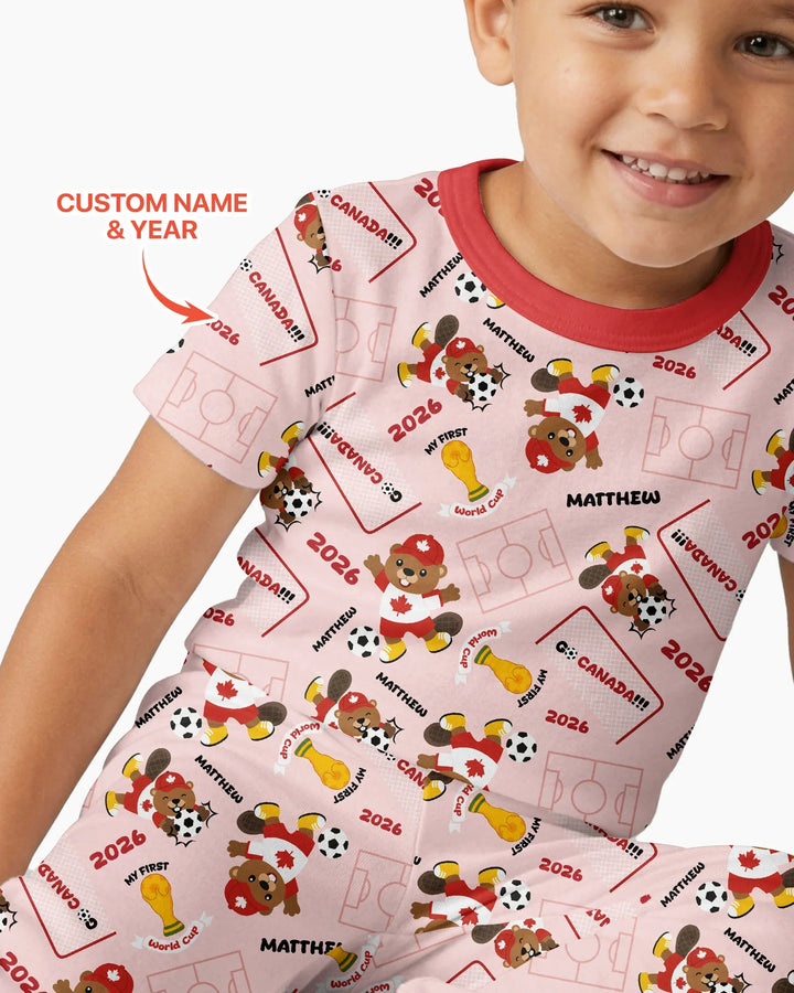My First World Cup Bamboo Two Piece Short Sleeve Pajama Set