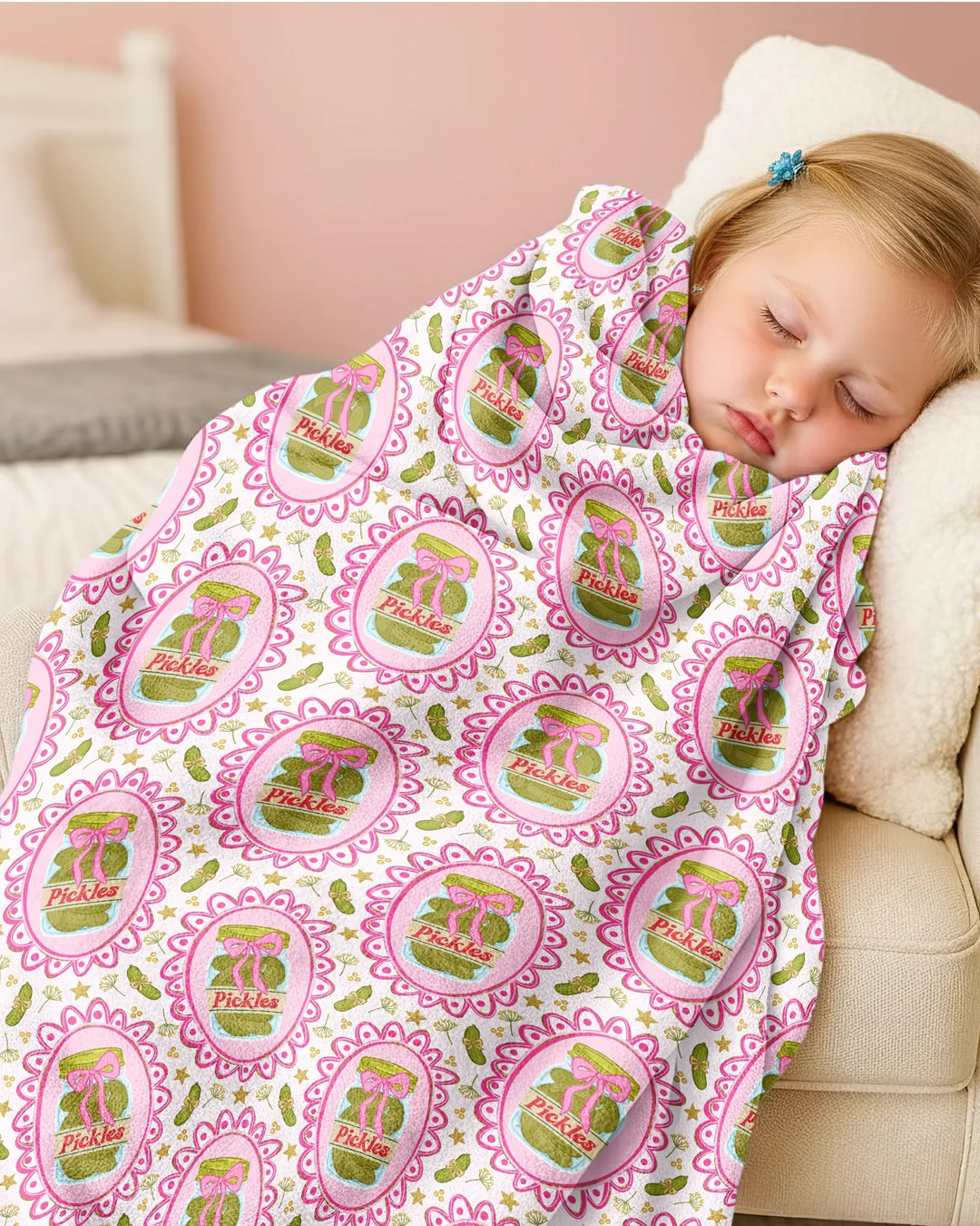 Pickle Coquette Bamboo Blanket
