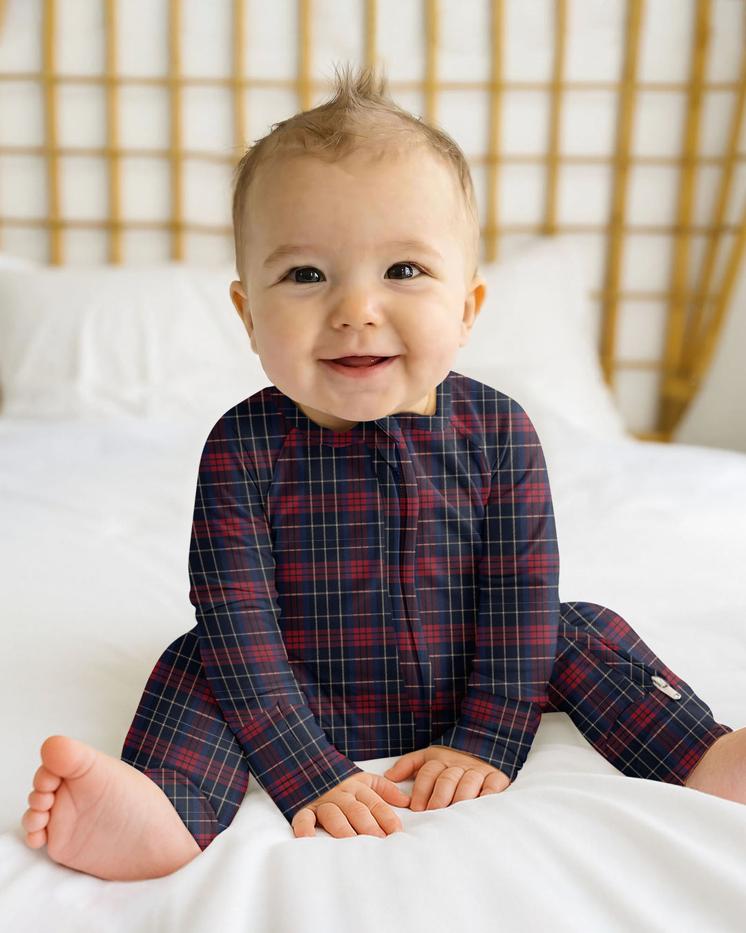 North Pole Plaid Bamboo Convertible Zippy