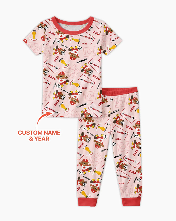 My First World Cup Bamboo Two Piece Short Sleeve Pajama Set