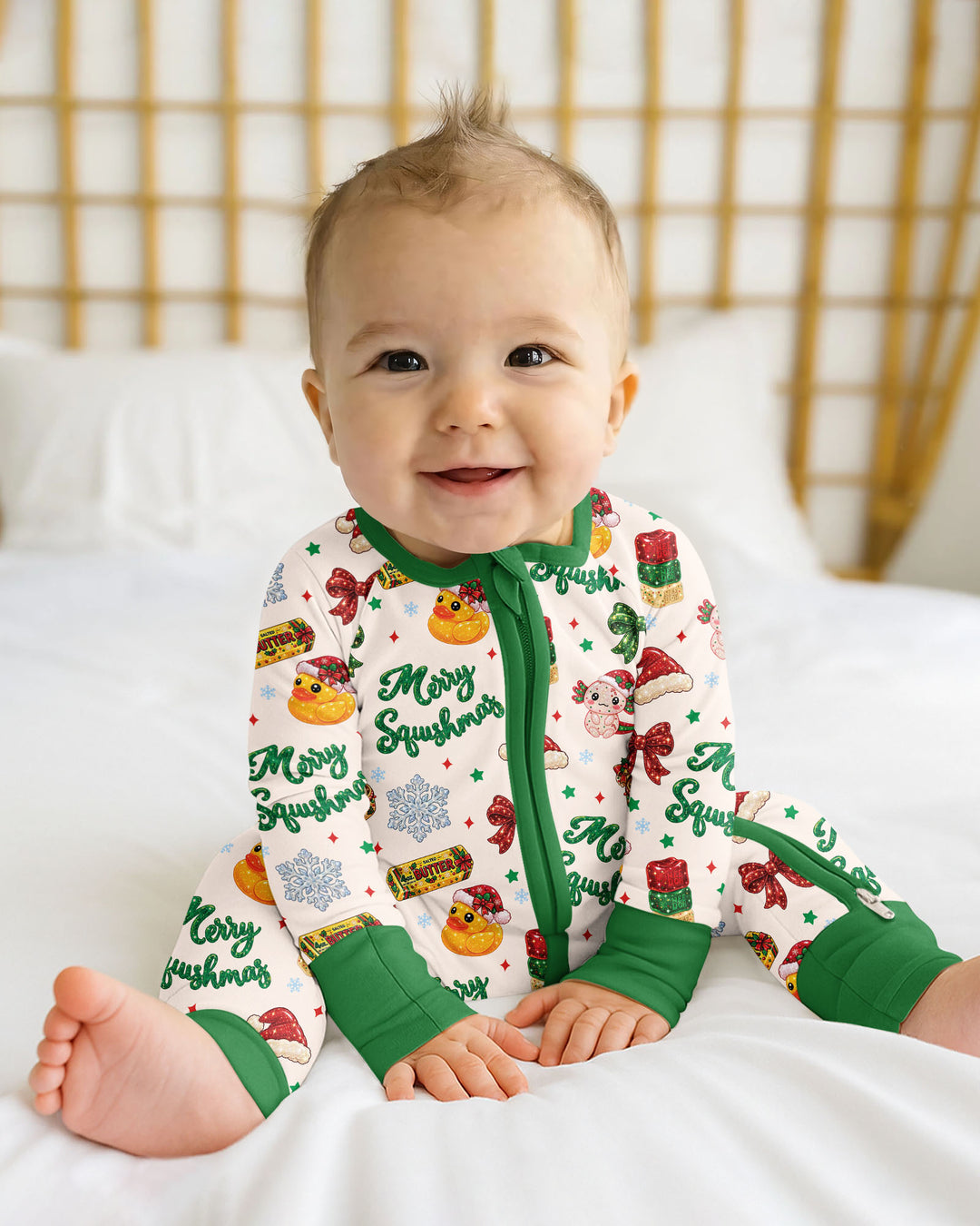 Merry Squishmas Bamboo Convertible Zippy