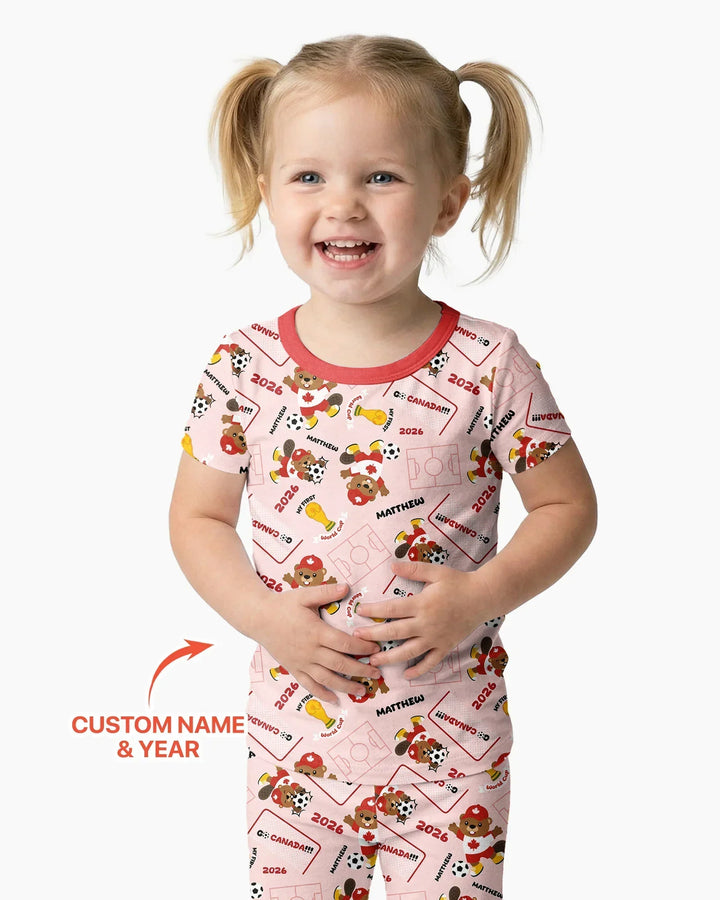 My First World Cup Bamboo Two Piece Short Sleeve Pajama Set