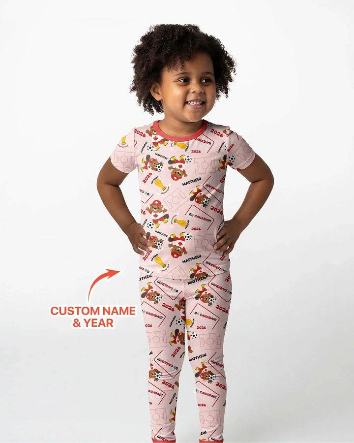 My First World Cup Bamboo Two Piece Short Sleeve Pajama Set