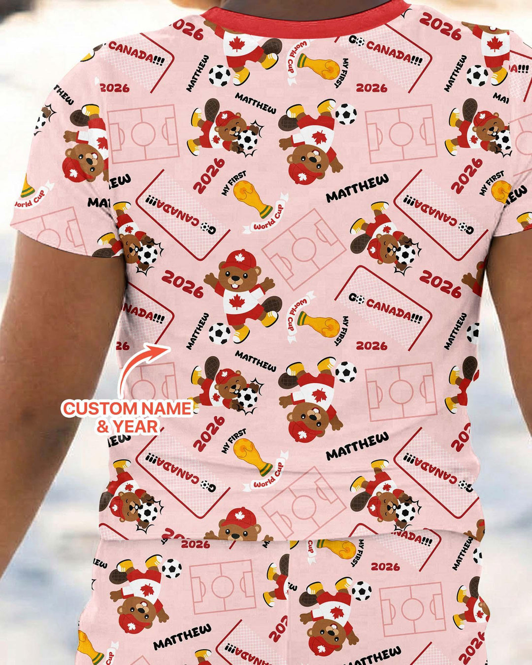 My First World Cup Bamboo Two Piece Short Sleeve Pajama Set