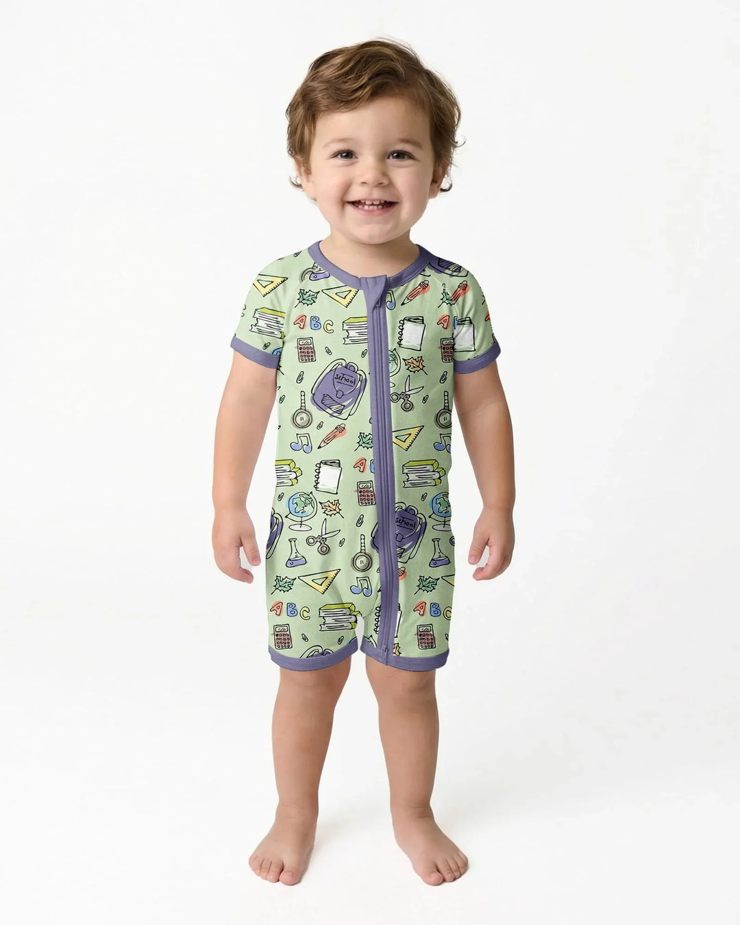 Doodle School Days Bamboo Shorty Zippy