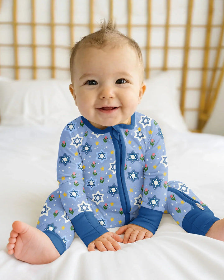 Starry Bloom Blessings Family Matching Bamboo Convertible Zippy