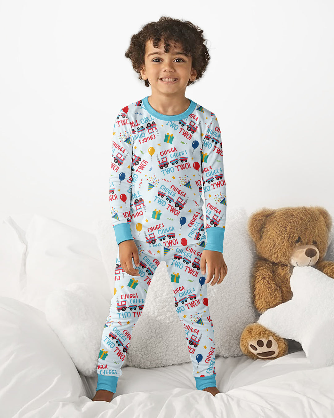 Chugga Chugga Two Bamboo Two Piece Long Sleeve Pajama Set