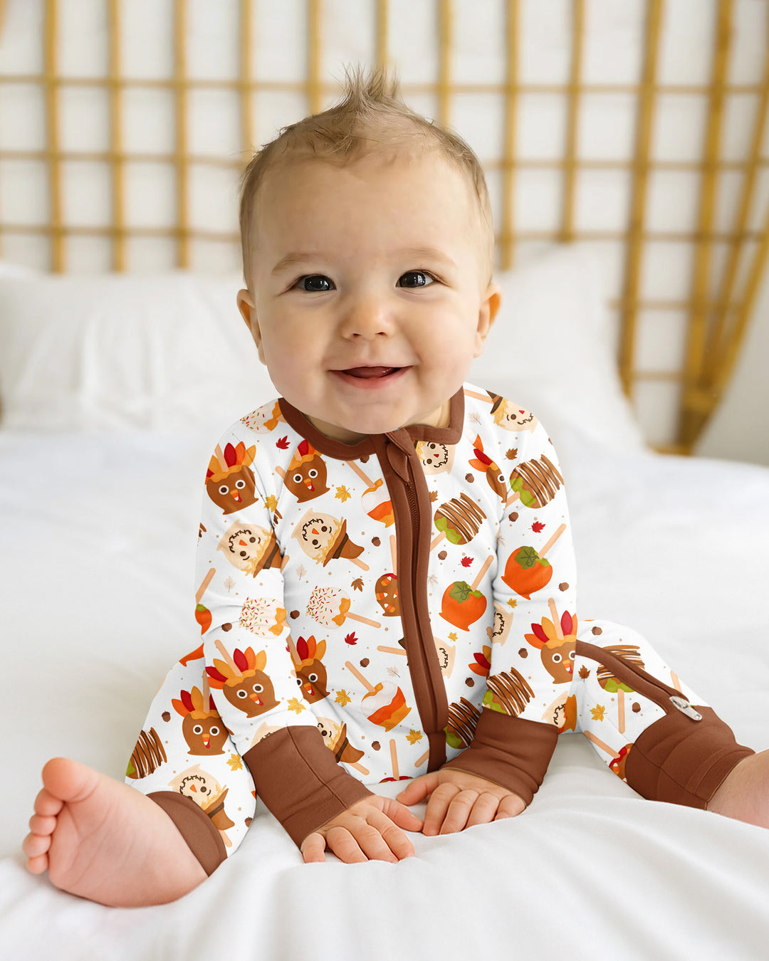 Fall Caramel Apple Family Matching Bamboo Convertible Zippy