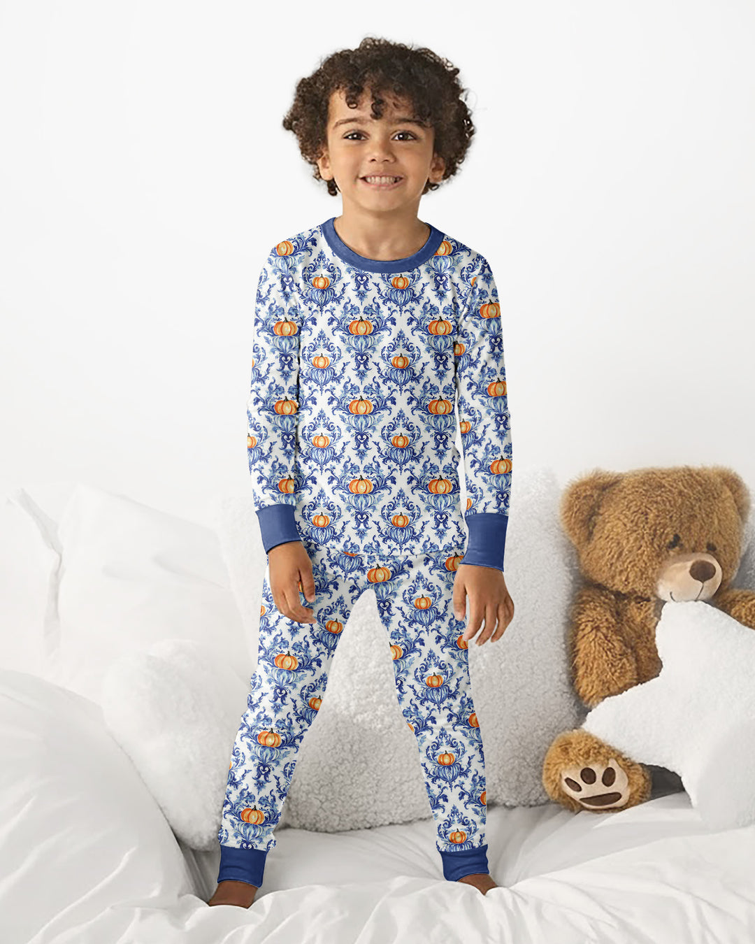 Template Bamboo Two Piece Long Sleeve Pyjamas Set