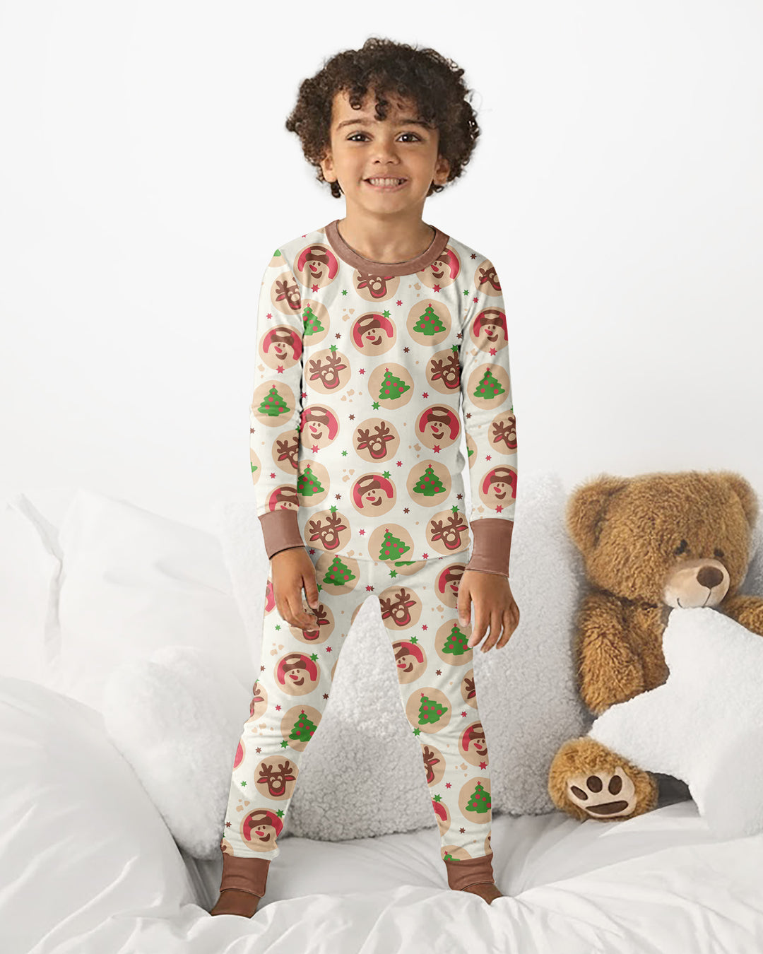 Template Bamboo Two Piece Long Sleeve Pyjamas Set