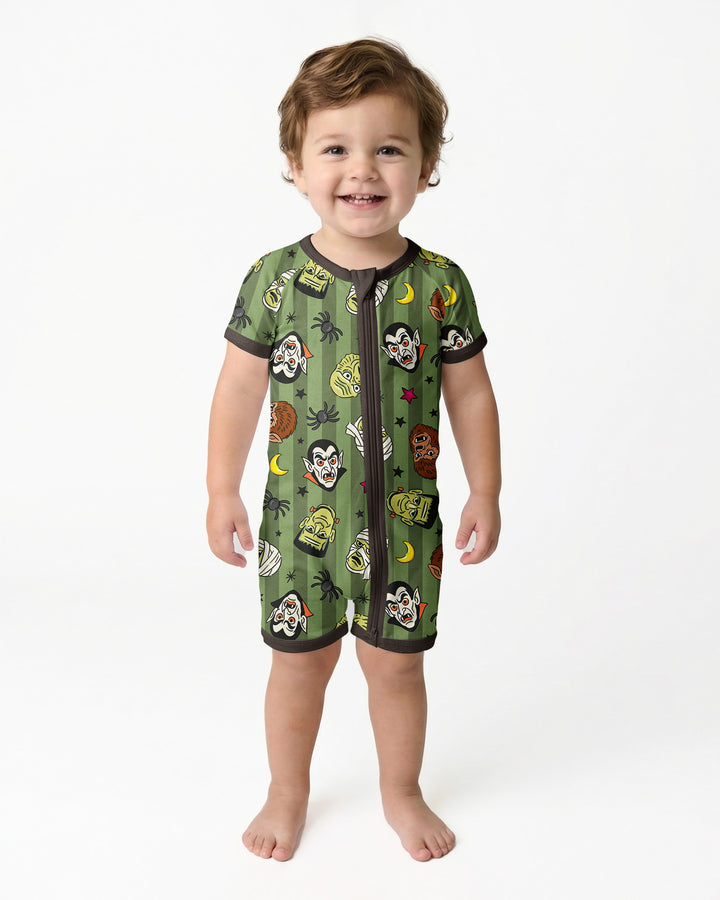 Creepy Crew Family Matching Bamboo Shorty Zippy