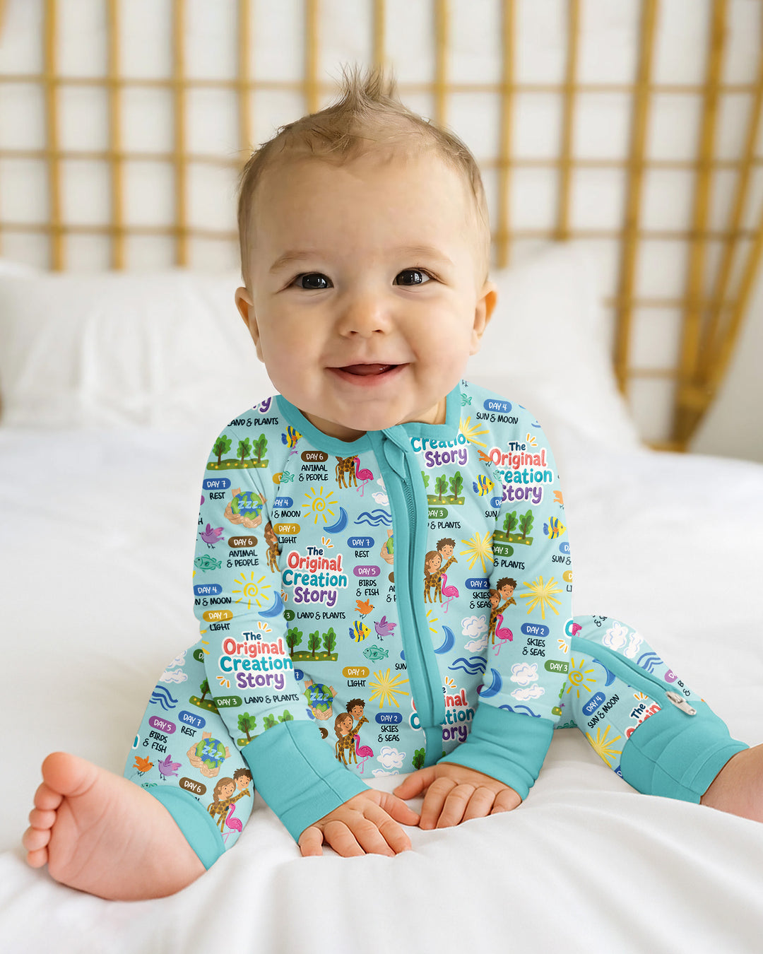 The Seven Days Of Creation Story Bamboo Convertible Zippy