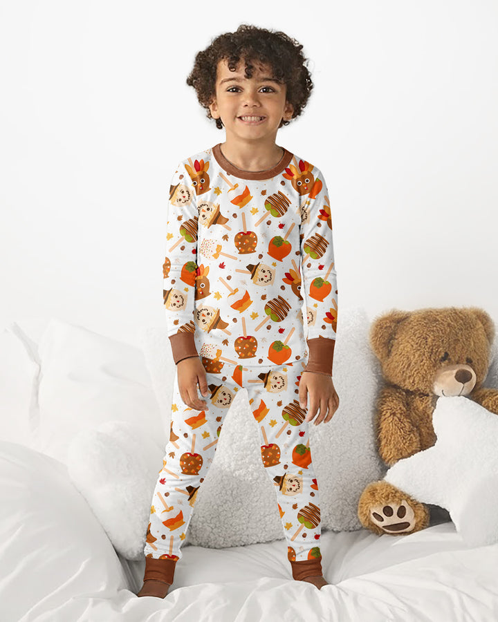 Template Bamboo Two Piece Long Sleeve Pyjamas Set