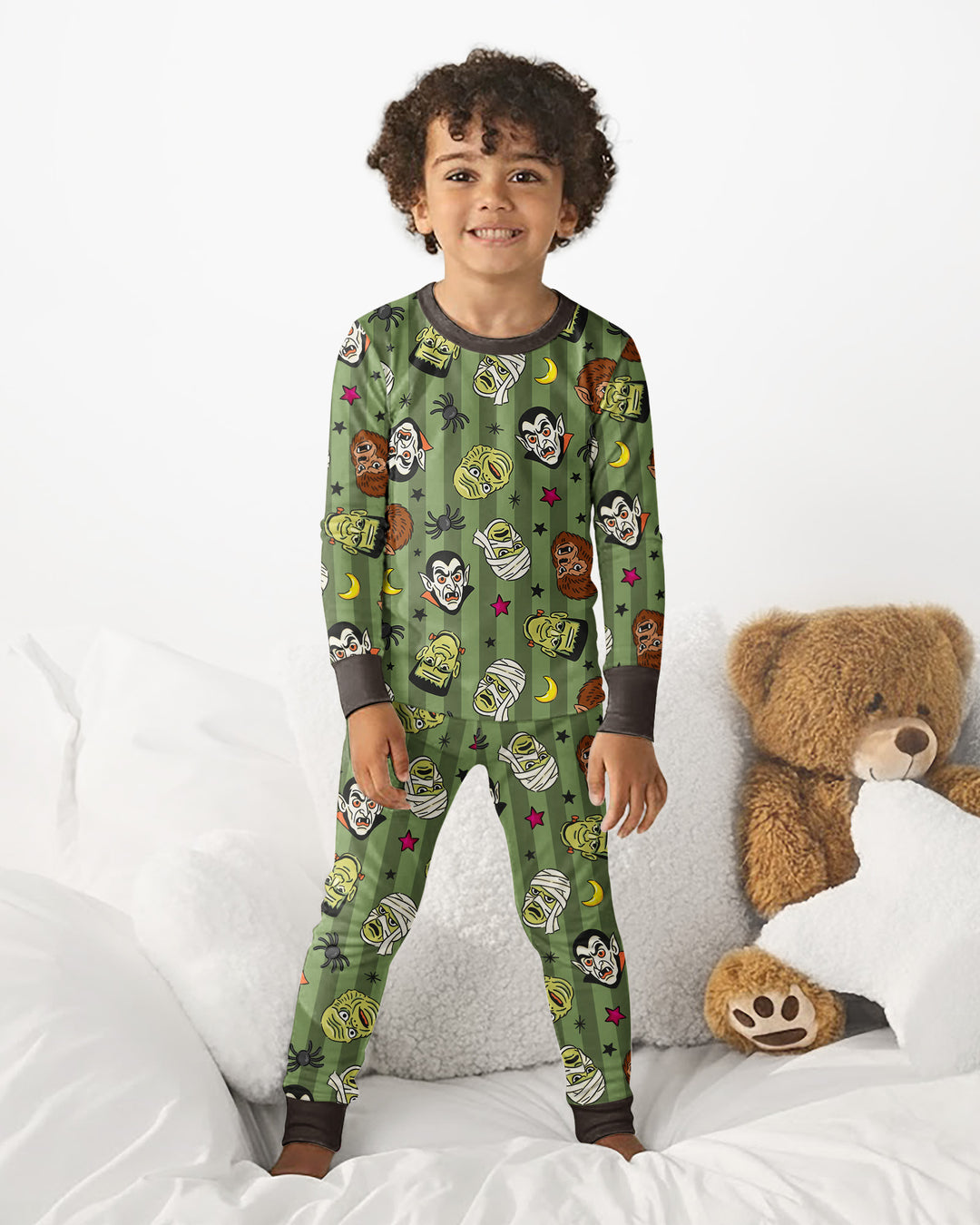 Template Bamboo Two Piece Long Sleeve Pyjamas Set