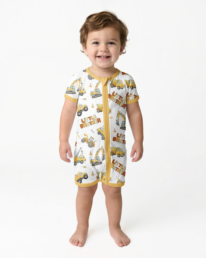 Custom Construction Matching Sibling Bamboo Shorty Zippy