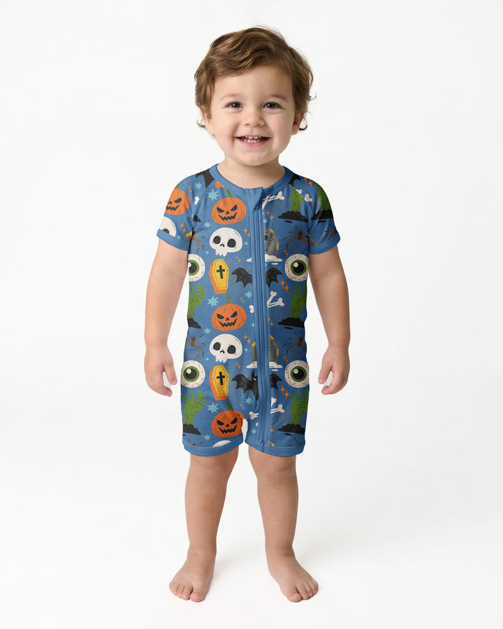 Little Monsters Bamboo Shorty Zippy For Halloween
