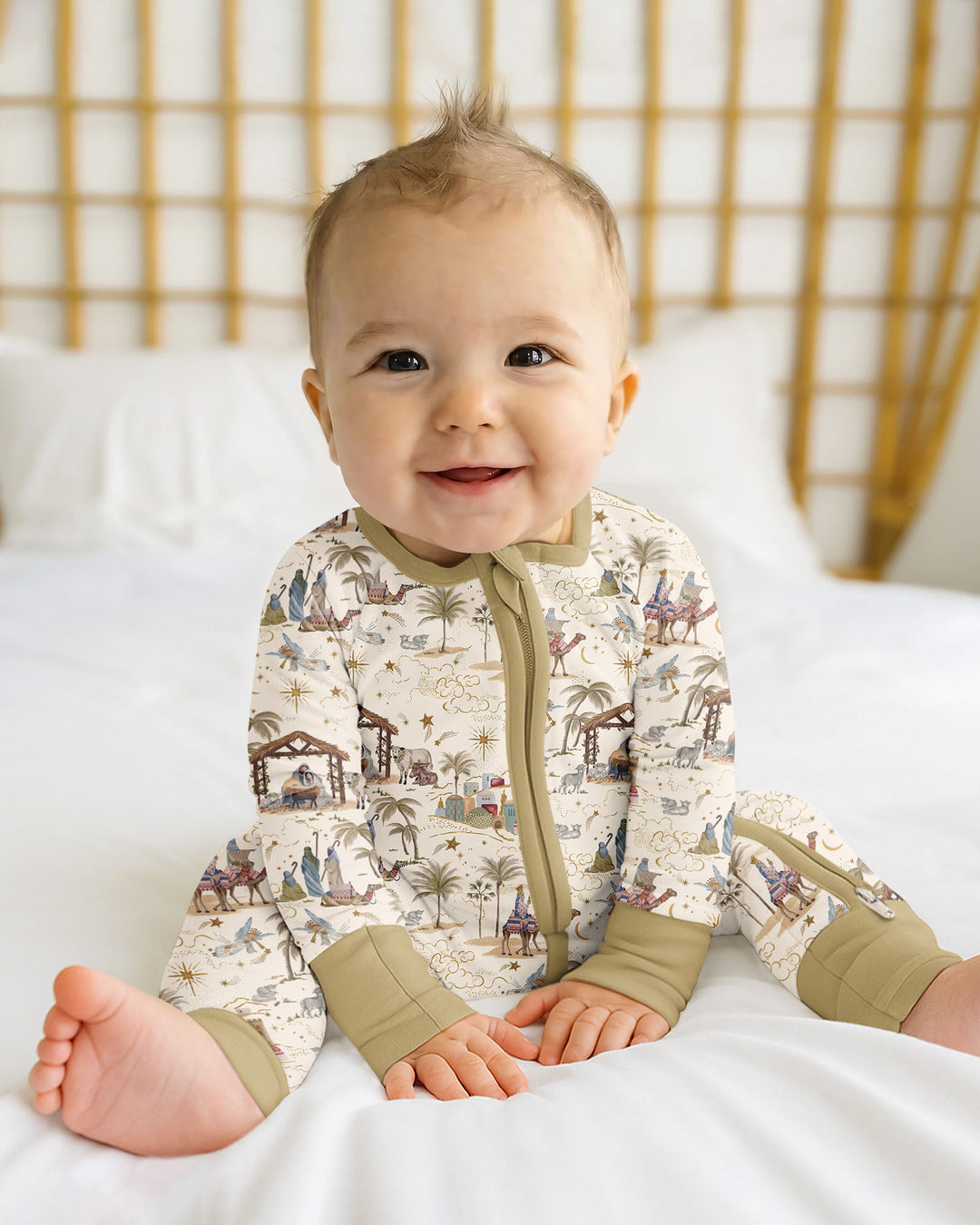 Silent Night Nativity Bamboo Convertible Zippy