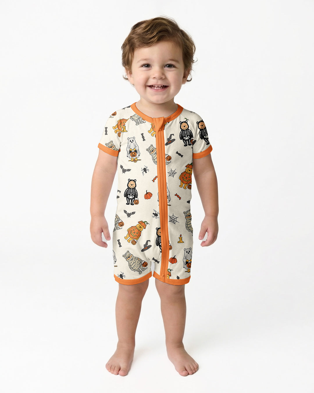 Retro Trick Or Treat Bamboo Shorty Zippy
