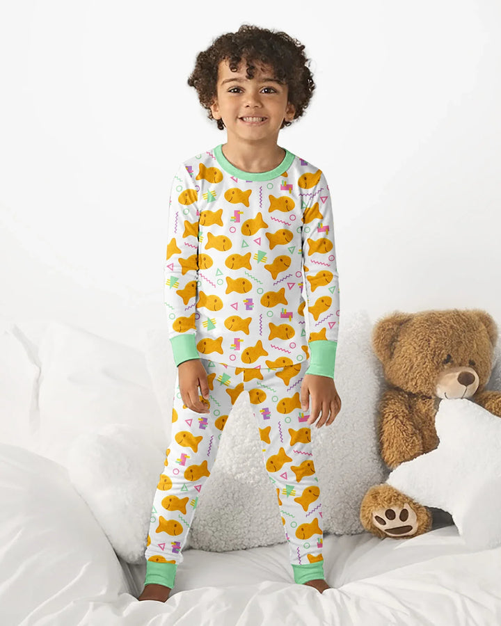 Template Bamboo Two Piece Long Sleeve Pyjamas Set