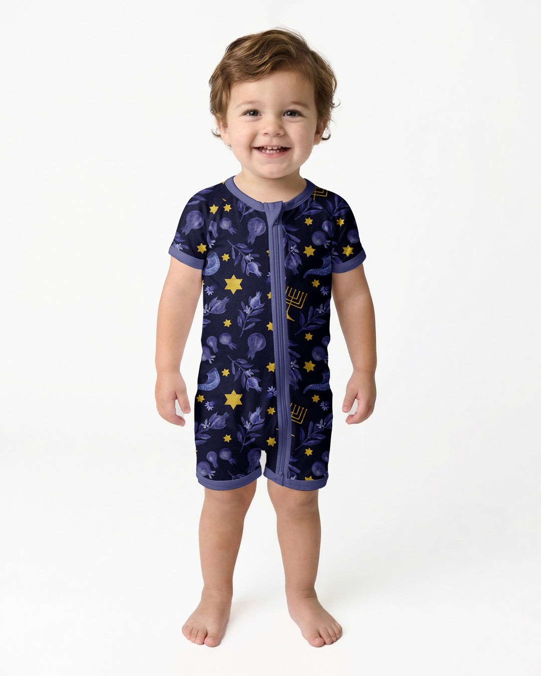 Rosh Hashanah Night Family Matching Bamboo Shorty Zippy