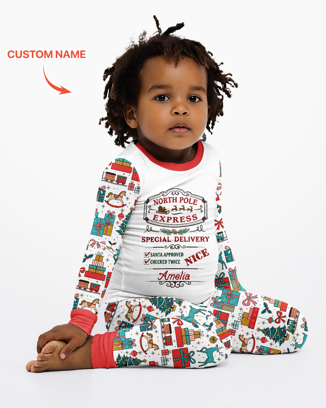 Santa’s Special Delivery Bamboo Two Piece Long Sleeve Pajama Set
