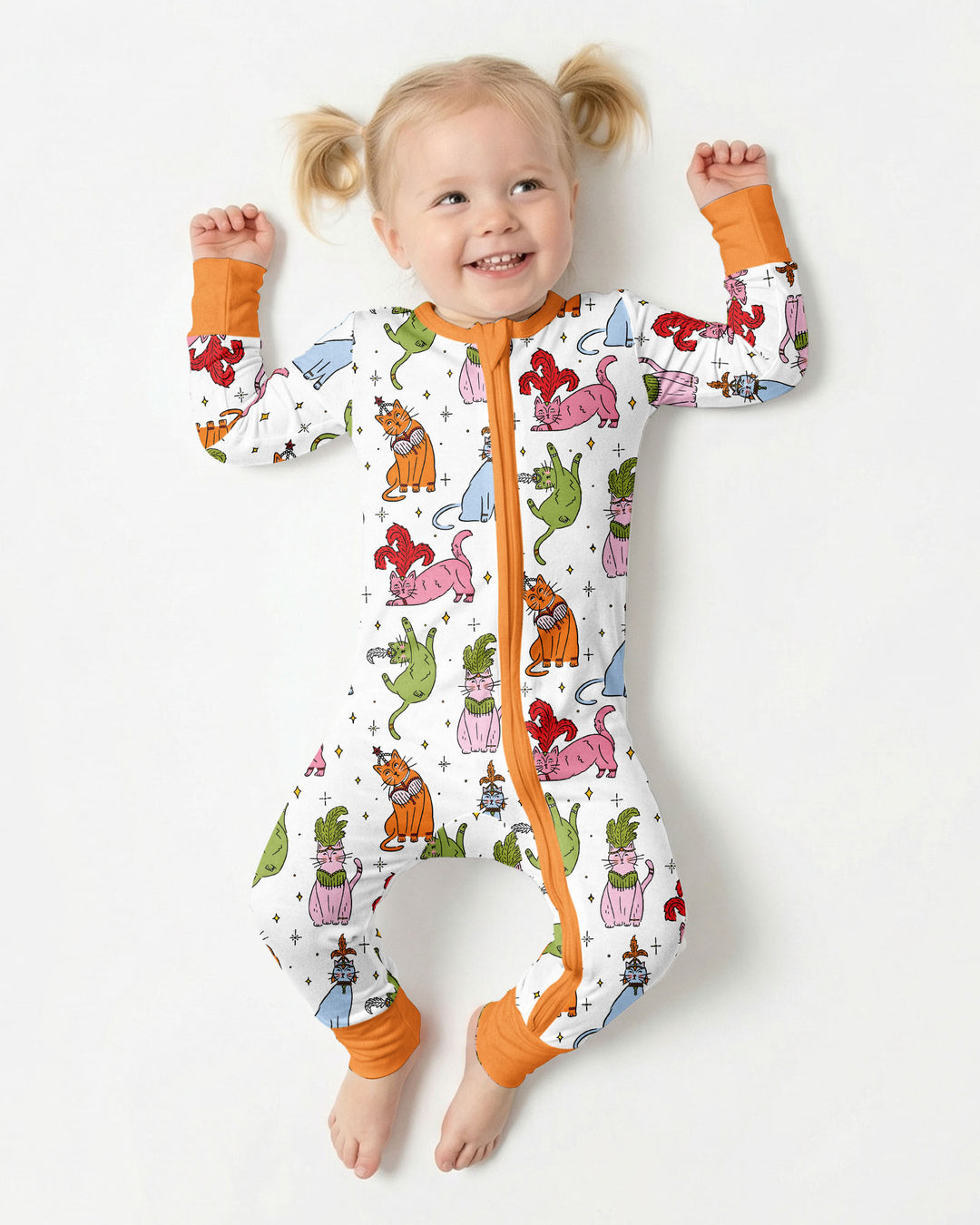 Whimsical Cats Bamboo Convertible Zippy